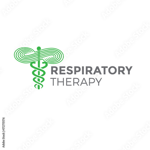 Respiratory Therapy Medical Symbol Icon - for RRT, RT or CRT