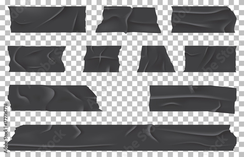 Scotch or ripped adhesive bandage, sticky tape