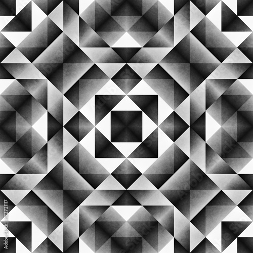 Decorative geometric shapes seamless pattern