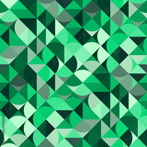Decorative geometric shapes seamless pattern