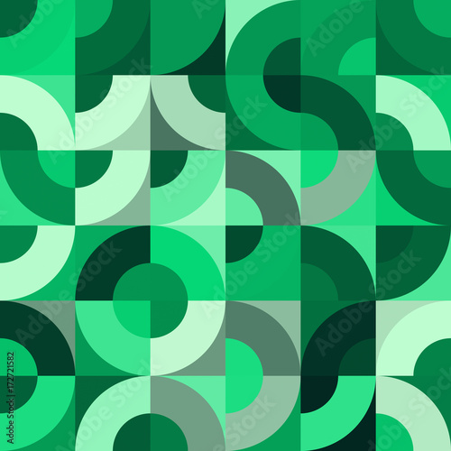 Decorative geometric shapes seamless pattern