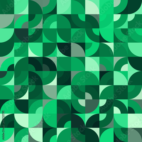 Decorative geometric shapes seamless pattern