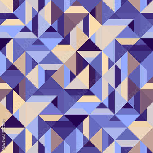 Decorative geometric shapes seamless pattern