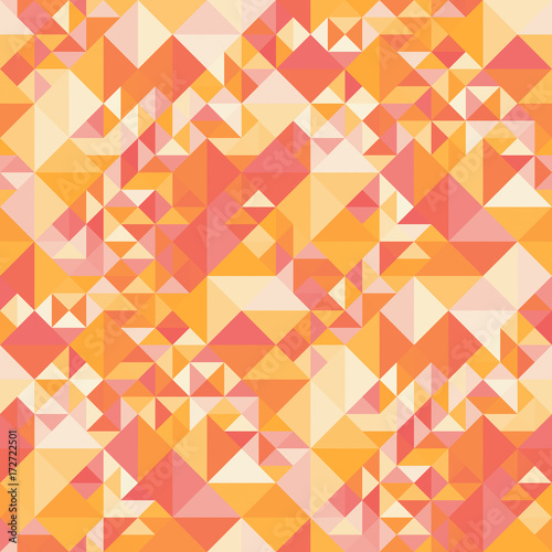 Decorative geometric shapes seamless pattern