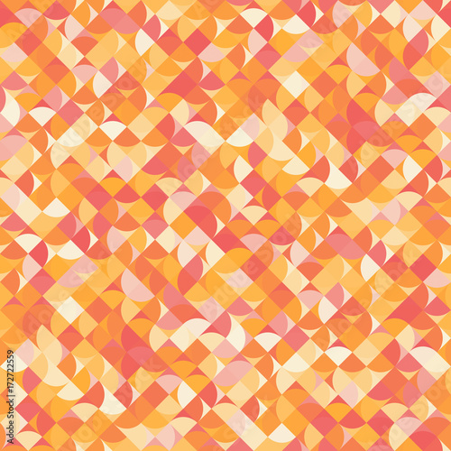 Decorative geometric shapes seamless pattern