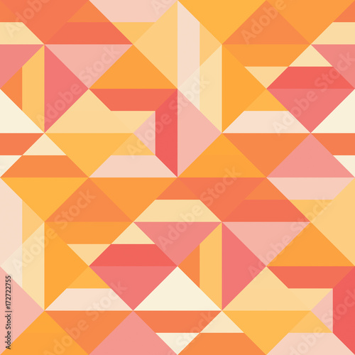 Decorative geometric shapes seamless pattern