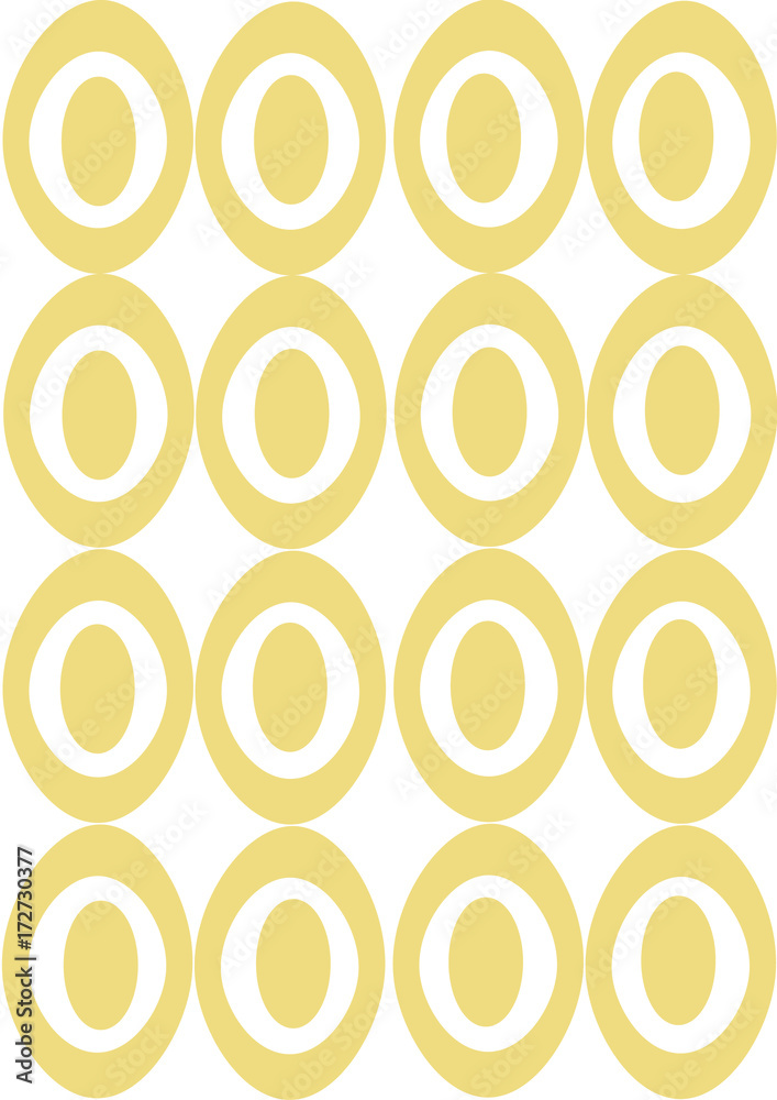 Fototapeta premium Repeat eggs on a white background