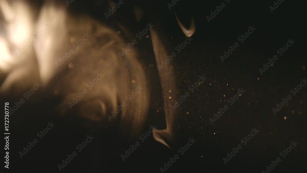 Dust particules and fog in light beam