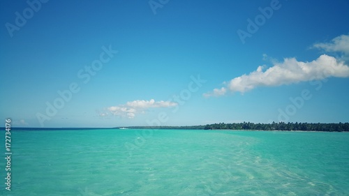 Fototapeta Naklejka Na Ścianę i Meble -  Caribbean sea and beautiful island Saona