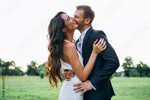 Portrait of couple at wedding day