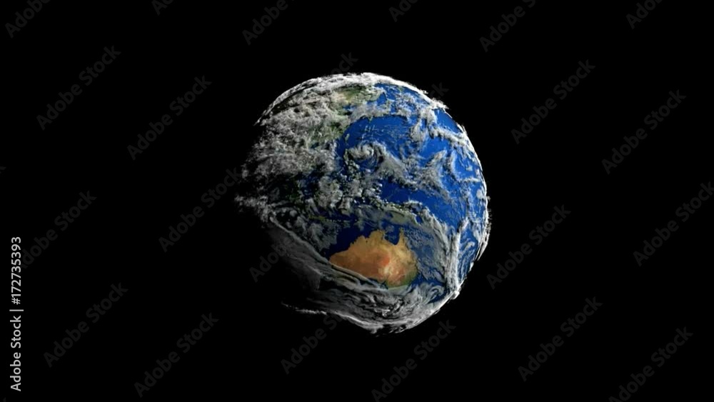 Animation of the weather in planet Earth. Elements of this image furnished by NASA