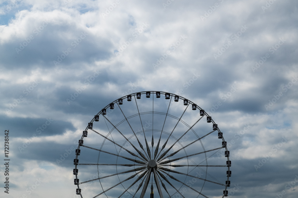 Ferris Wheel and Clouds Ferris Wheel and Clouds