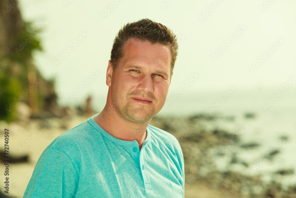 Portrait of handsome guy during summertime Portrait of handsome guy during summertime
