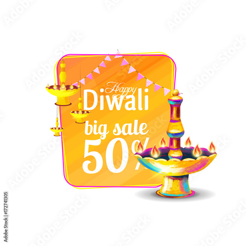 Vector happy diwali