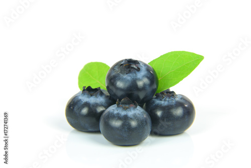 Blueberries in closeup