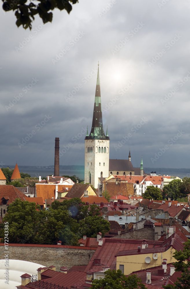 St Olaf (Oleviste) Church. Tallinn, Estonia