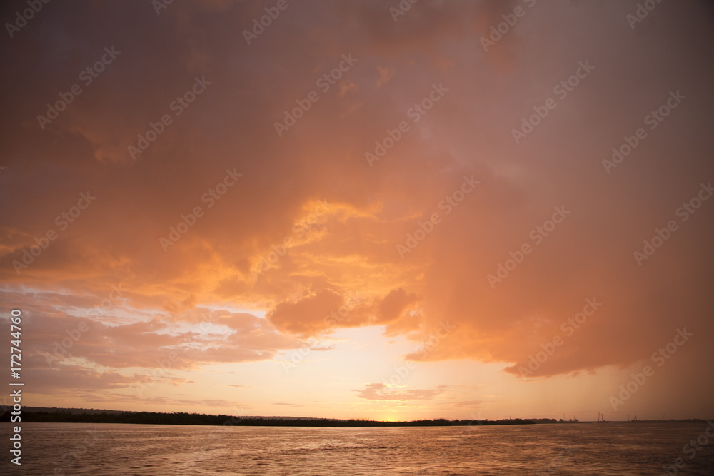 zambezi river sunset zambezi river sunset