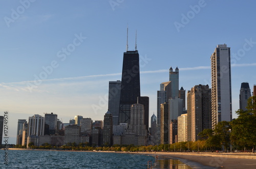 Chicago downtown from south side