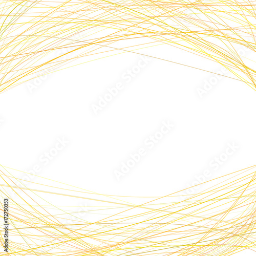 Abstract background with random curved lines at the top and the bottom - vector design