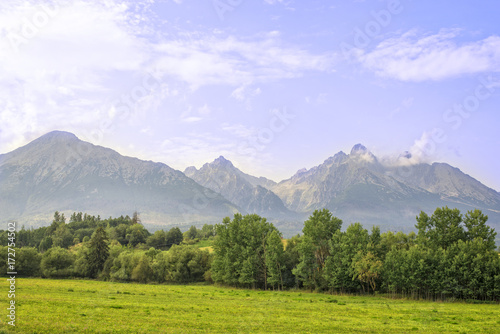Scenic view o the High Tatra