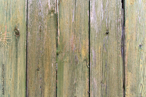 Texture of a painted wooden fence