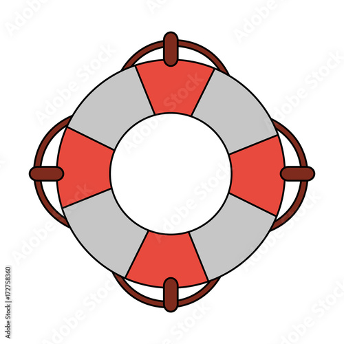 life preserver icon image vector illustration design 