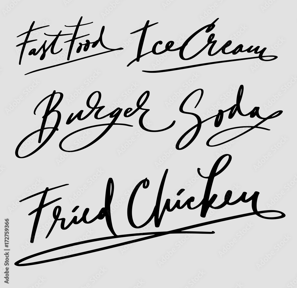 Burger and fried chicken hand written typography. Ready to use it. Good use for logotype symbol cover label product brand poster title or any graphic design you want
Burger and fried chicken hand written typography. Ready to use it. Good use for logotype symbol cover label product brand poster title or any graphic design you want