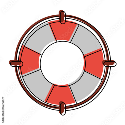life preserver icon image vector illustration design 