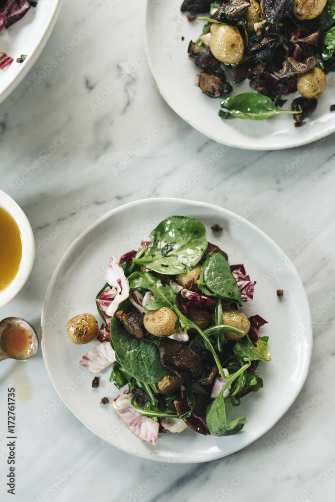 Mixed mushroom and pancetta salad Mixed mushroom and pancetta salad