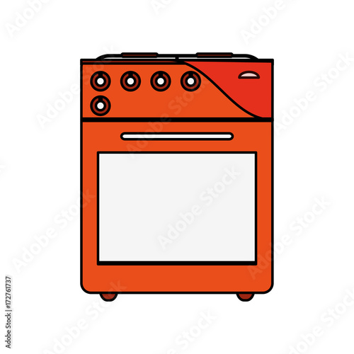 oven stove kitchenware icon image vector illustration design 