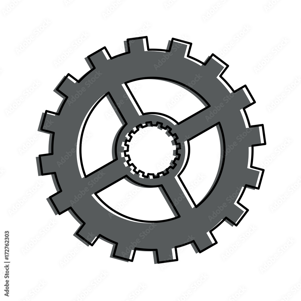 single gear icon image vector illustration design single gear icon image vector illustration design