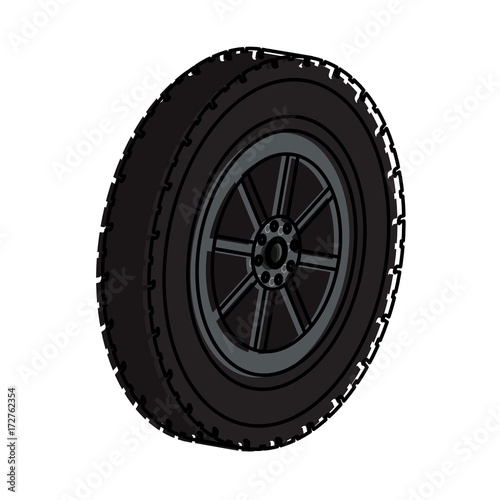 tire car icon image vector illustration design 