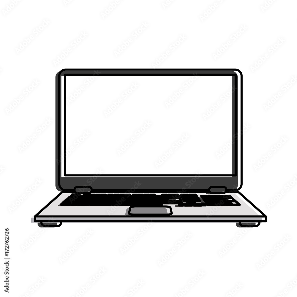 laptop with blank screen icon image vector illustration design laptop with blank screen icon image vector illustration design