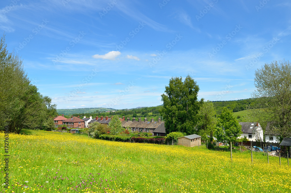 Obraz premium Classic british landscape at the Peak district near Manchester..