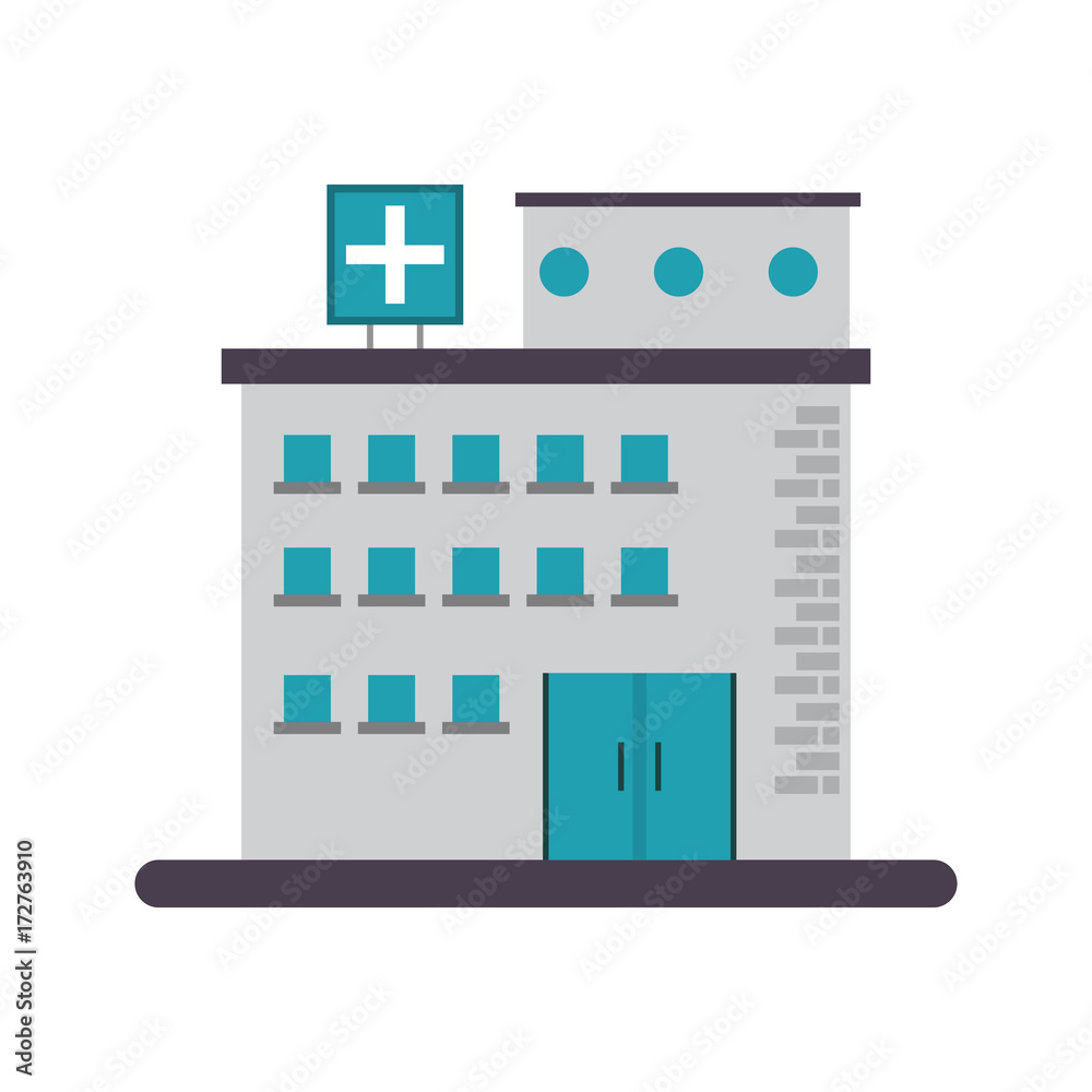 hospital building healthcare icon image vector illustration design hospital building healthcare icon image vector illustration design