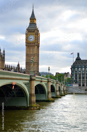 Big Ben and Houses of Parliament  London  UK..