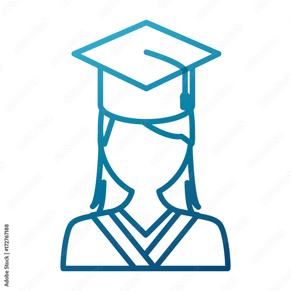 Student graduation cartoon icon vector illustration graphic design Student graduation cartoon icon vector illustration graphic design