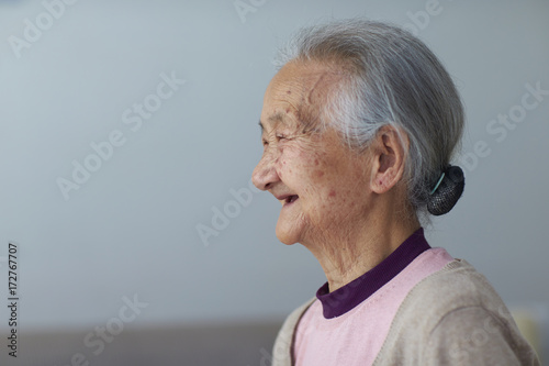 senior asian woman portrait