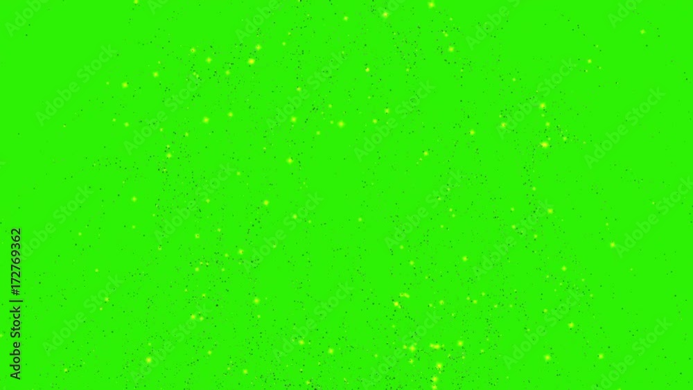 Particles on green screen Particles on green screen
