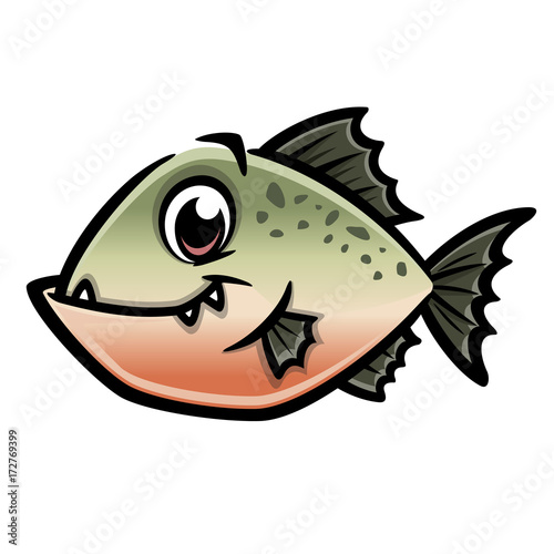 Cartoon Piranha