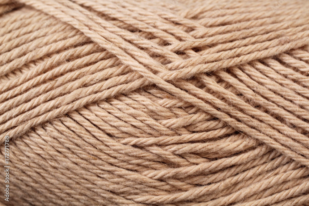 A super close up image of brown yarn A super close up image of brown yarn