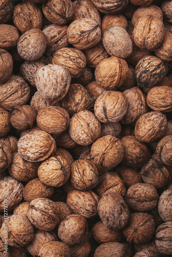 Walnuts closeup