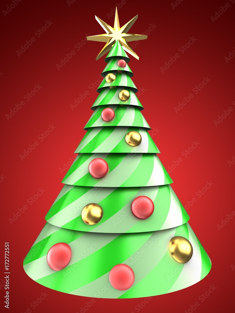 3d Christmas tree