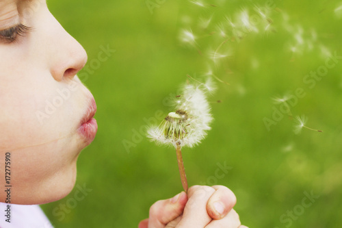 Child and Dandelion