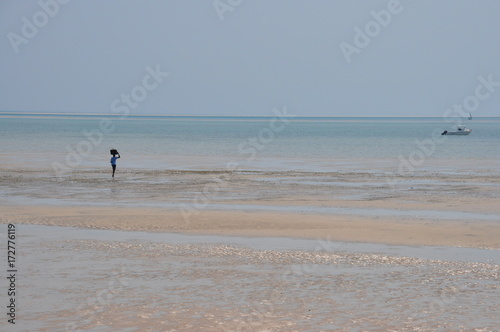 Seascape island Benguerra. Mozambique