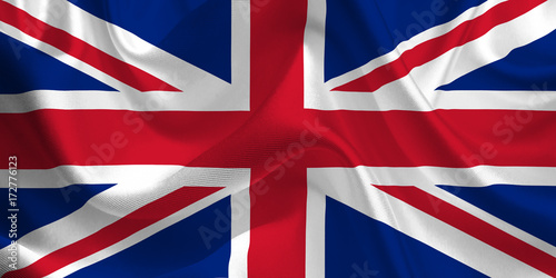 Waving flag of the United Kingdom. Great Britain Flag in the Wind. Great Britain National mark. Waving United Kingdom Flag. United Kingdom Flag Flowing.