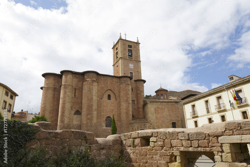 Santa Maria La Real Monastery in Najera, La Rioja, Spain. Part of the Way of St. James.