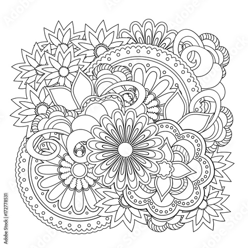 floral zen composition