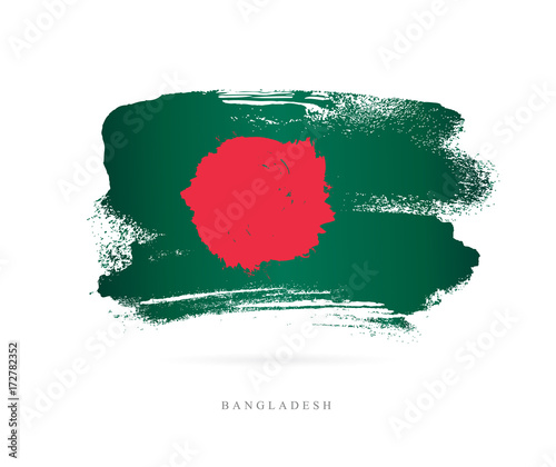 Flag of Bangladesh. Abstract concept