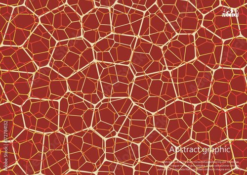 Geometric abstract background with connected line and dots. Structure molecule and communication. Scientific concept for your design. Medical, technology, science background. Eps10 Vector illustration